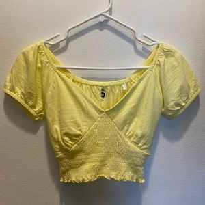 Pacsun Me to We Essentials yellow cotton top